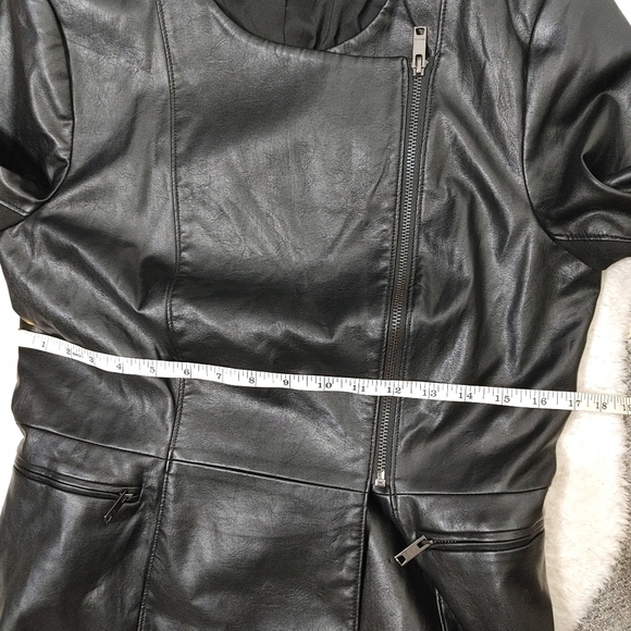 DKNY Faux Leather Jacket Size M - Picture 14 of 16